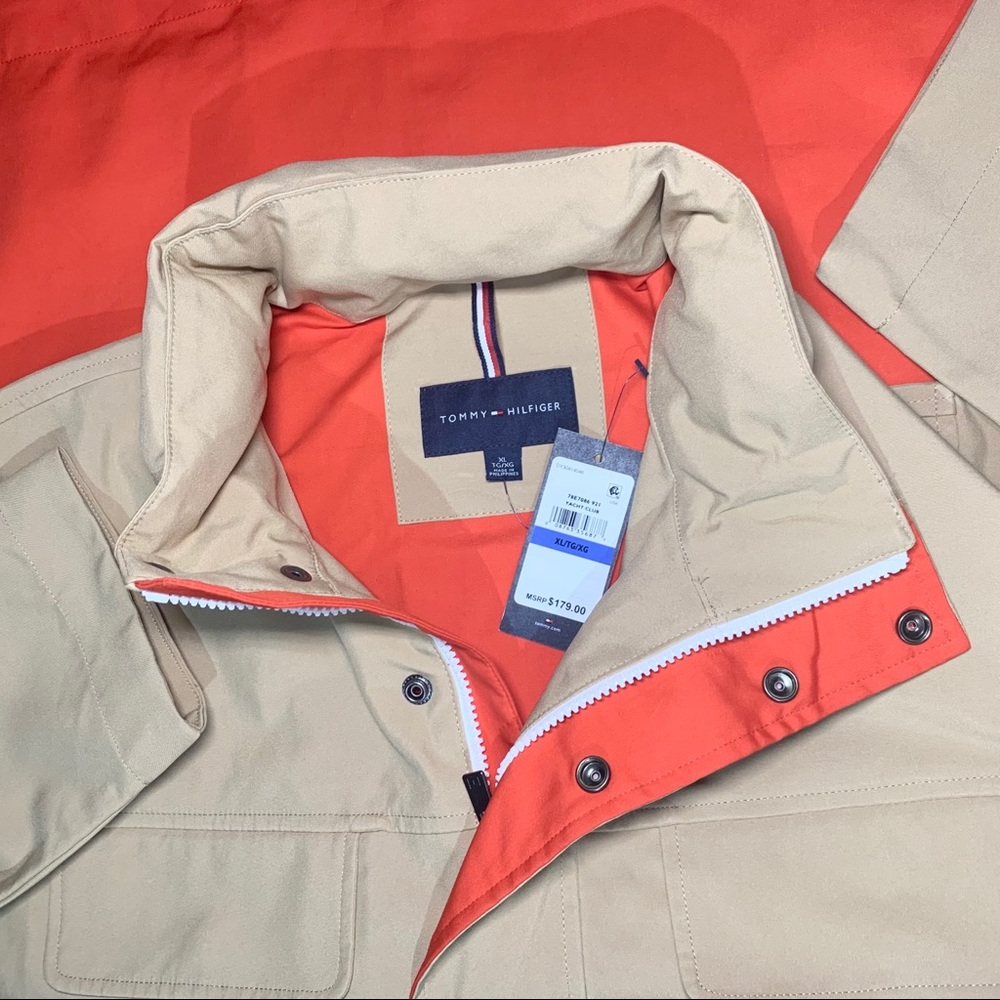 Tommy Hilfiger Yacht Club Coat Mens Hooded sz XL